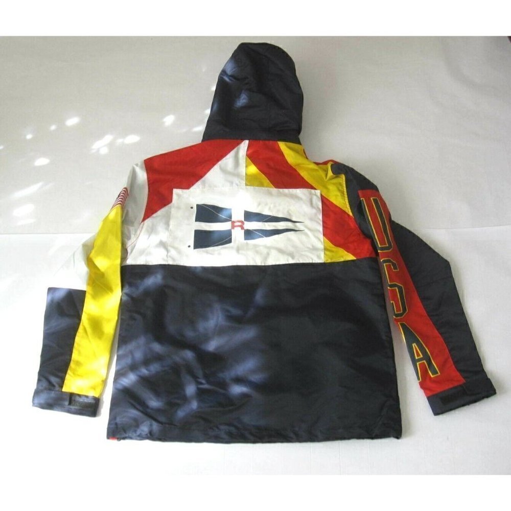 New W/ Tag Reason Half Zip USA Flag 1992 Pullover Hoodie Size Medium - Picture 7 of 10